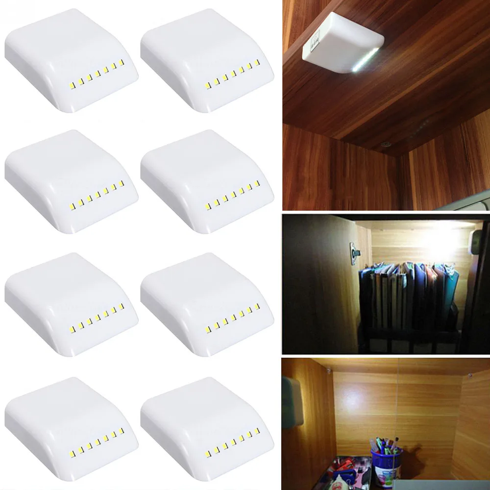 

10/5/1pcs Under Cabinet Light Universal Sensor Touch Cupboard Hinge Lamp for Home Kitchen Wardrobe Closet Inner Night Lights