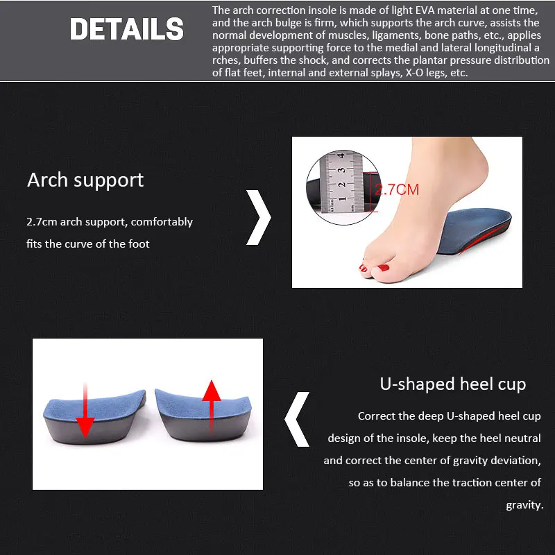 Medical Arch Support Flat Foot Orthopedic Insole For Men Women O-shaped X-shaped Leg Heel Pad Inward Outward Horoscope Arch Pad