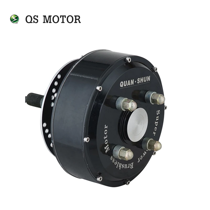 QS Motor E-Car Motor 3000W 205 50H V3 Type BLDC Brushless Hub Motor Single Shaft Hub Motor for Electric Car and Golf Car/ATV Car