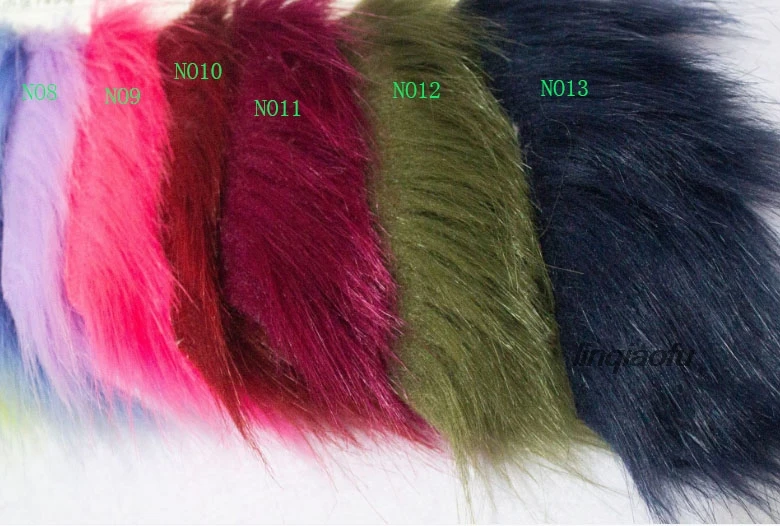 Factory direct sales 5-6 cm imitation fox fur fabric, artificial plush garment fabric