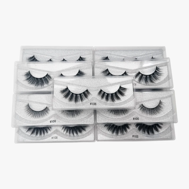 10 Pair Faux Mink Eyelashes Bulk Wholesale Natural Long False Eyelash Extension 3d Lashes Fluffy Soft Fake Cilios Makeup Tools