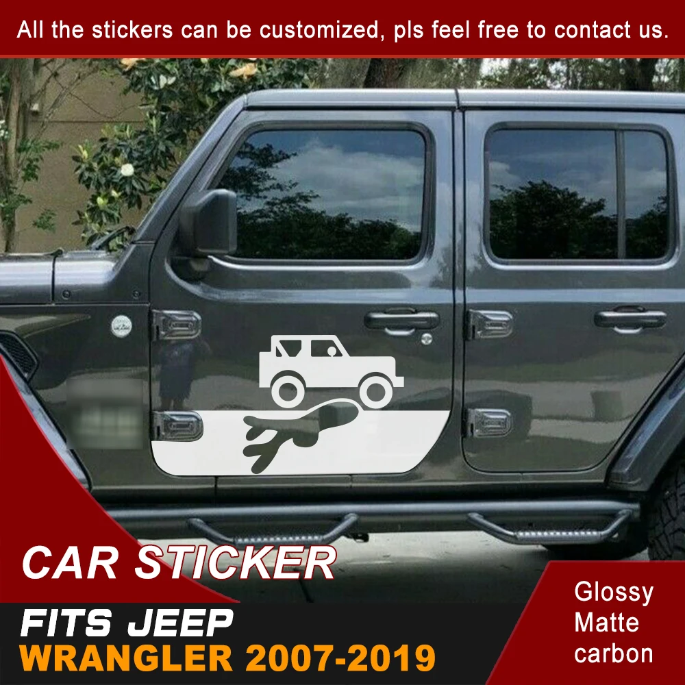 Car Decals 2 Pieces Car Body Funny Steamship Sign Stickers Styling Graphic Vinyl Decorative Car Sticker Fit For Jeep Wrangler