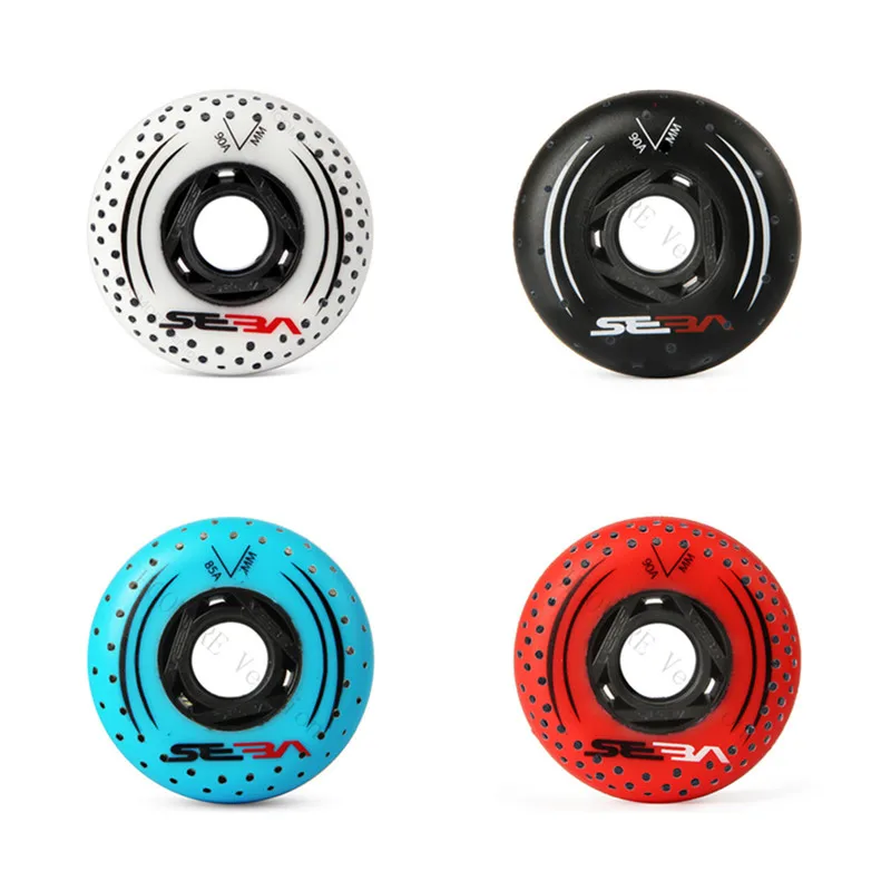 Original SEBA 85A 90A Slalom Slide Flints Skating Wheel 52 104 208 Firestones Fire Stone Spark Inline Skates Wheel 76mm 80mm 8pc