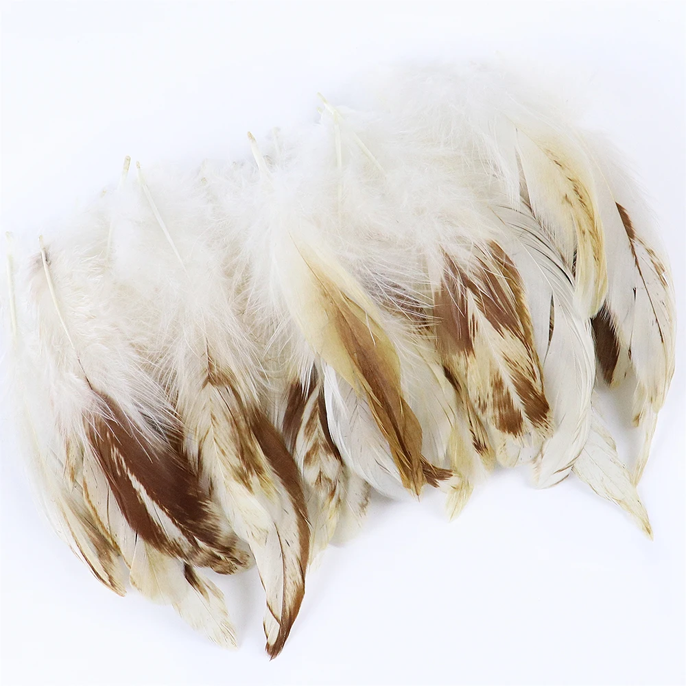 8-13Cm Natural Chicken Feathers Rooster Plumes DIY Jewelry Making Accessories Wedding Carnival Decorative Feathers For Crafts