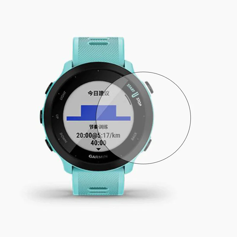 Smartwatch Tempered Glass Protective Film Guard For Garmin Forerunner 158/55 Fr158 Fr55 Sport Watch Full Screen Protector Cover