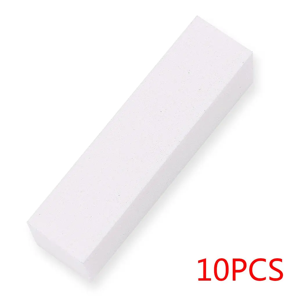 Limes à ongles blanches pour nail art, accessoire de manucure et pédicure