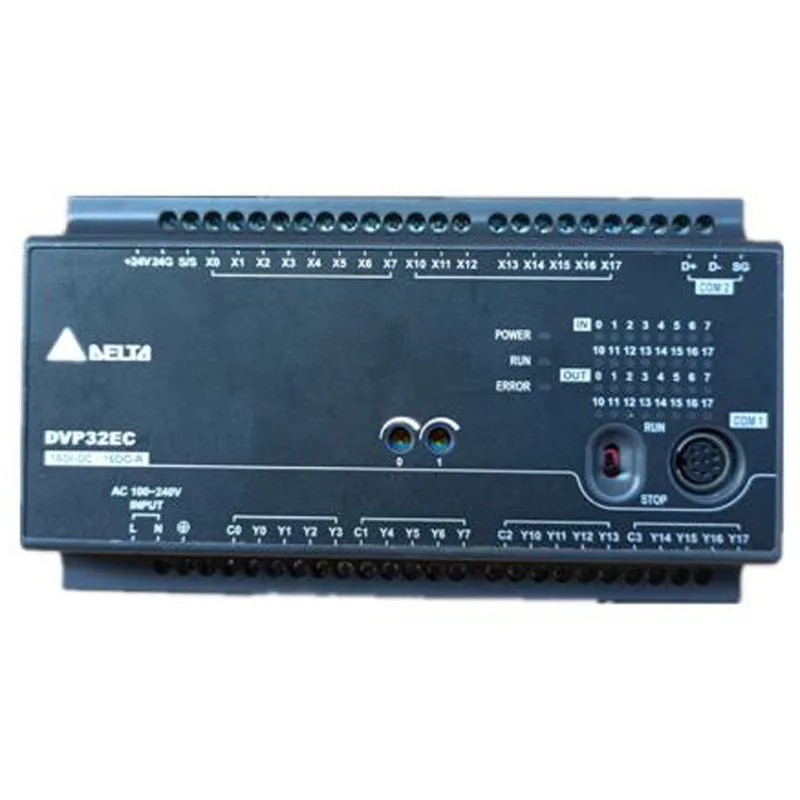 

New Original PLC controller PLC EC3 series DVP32EC00R3 DVP32EC00T3 100-240VAC 16DI 16DO Relay output