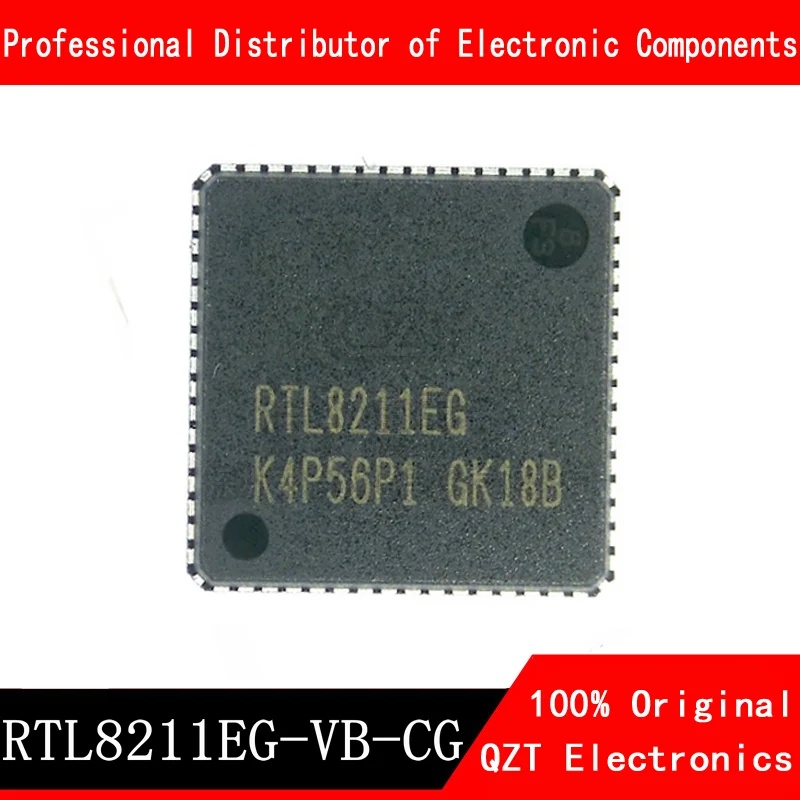 5ชิ้น/ล็อต RTL8211EG-VB-CG RTL8211EG 8211EG QFN-64 Ethernet Controller ชิปใหม่ต้นฉบับสต็อก