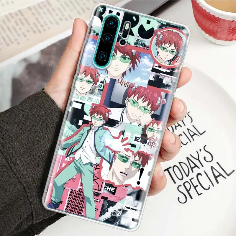 The Disastrous Life Of Saiki k Soft Soft Phone Case For Huawei Honor 10 Lite 9 20 8S 8X 9X Y5 Y6 Y7 Y9S P Smart Z 2019 7A 7X 8A