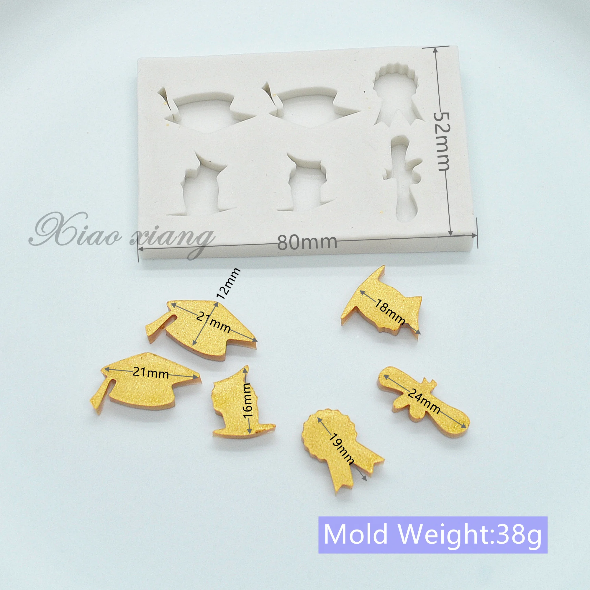 3D Graduation Doctor Hat Sugarcraft Silicone Molds For Baking Cake Decorating Tools Fondant Chocolate Moulds Pastry Kitchen