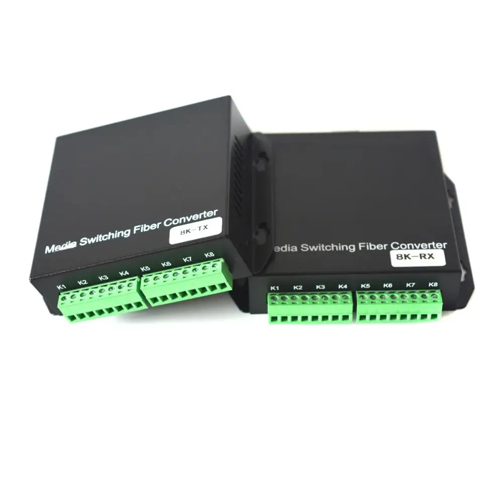 

4 CHs BIDI Dry contact closure over Fiber optic Extender/Media Converters, 4 Bidi input ,4 bidi output, Singlemode Fiber 20Km