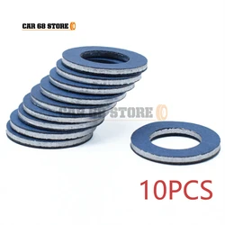 10Pcs/Set Car Oil Drain Sump Plug Washers Gasket Hole High Quality  Aluminum Cotton Auto Part For Toyota  90430-12031 12mm