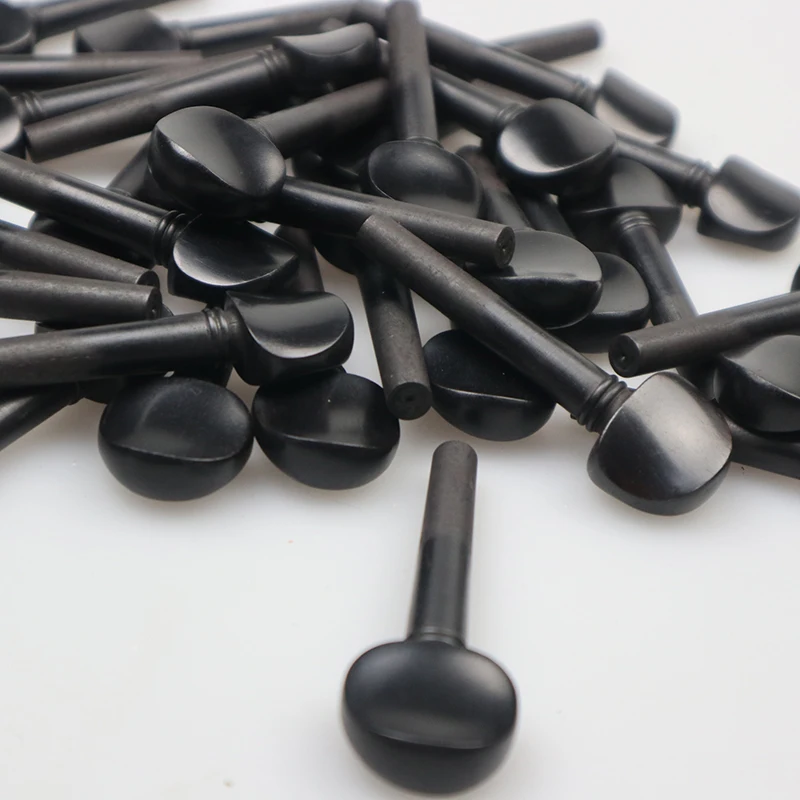 32pcs Ebony Violin Pegs Without Paris Eye Inlays 4/4 Full Size Violin Winding Tuning Keys