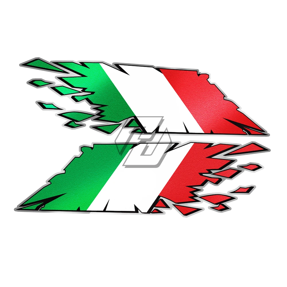 Motorcycle Tank Decals Italian Flag \