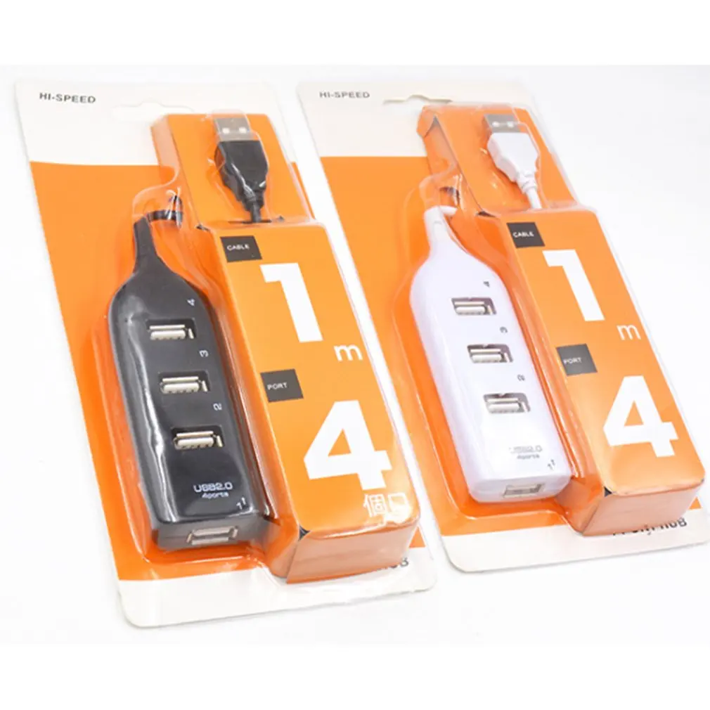 4-USB Port Power Transmission High Speed HUB Splitter For U Disk Card Reader Personal Computer Laptop Data Transmission