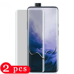2Pcs cover tempered glass for oneplus 6 6t 7 7t 8 pro phone screen protector for oneplus Z protective film on glass smartphone