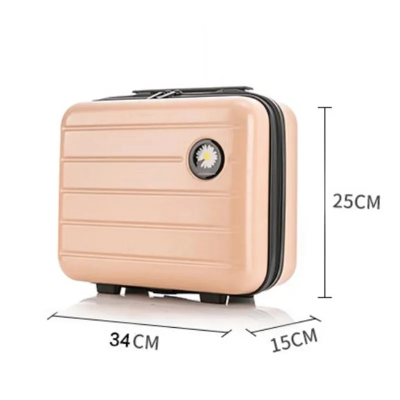 16 Inch Portable Korean Small Suitcase Student Travel Storage Bag Xiaoqingxin Wash Bag Cosmetic Case 15X25X34CM