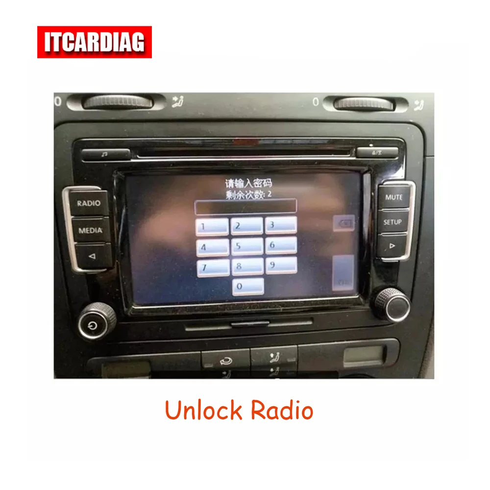 Radio unlock code decode for RCD510 password query audio decoding CD navigation unlock RNS510 RNS315 For Skoda For Audi