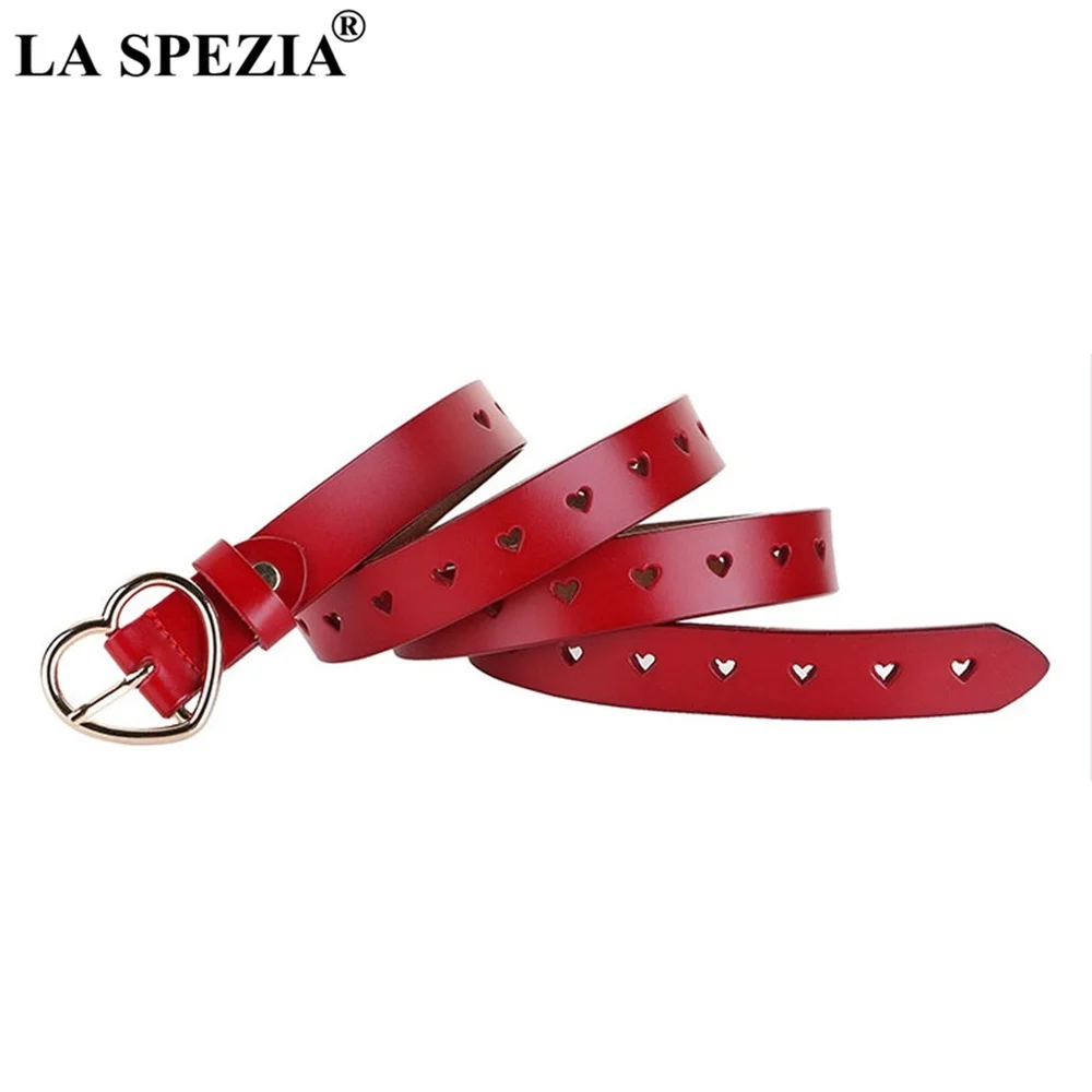 Women Belt Real Leather Camel Heart Pin Buckle Belt Ladies Fashion Genuine Leather Cowhide Female Brand Designer Belts