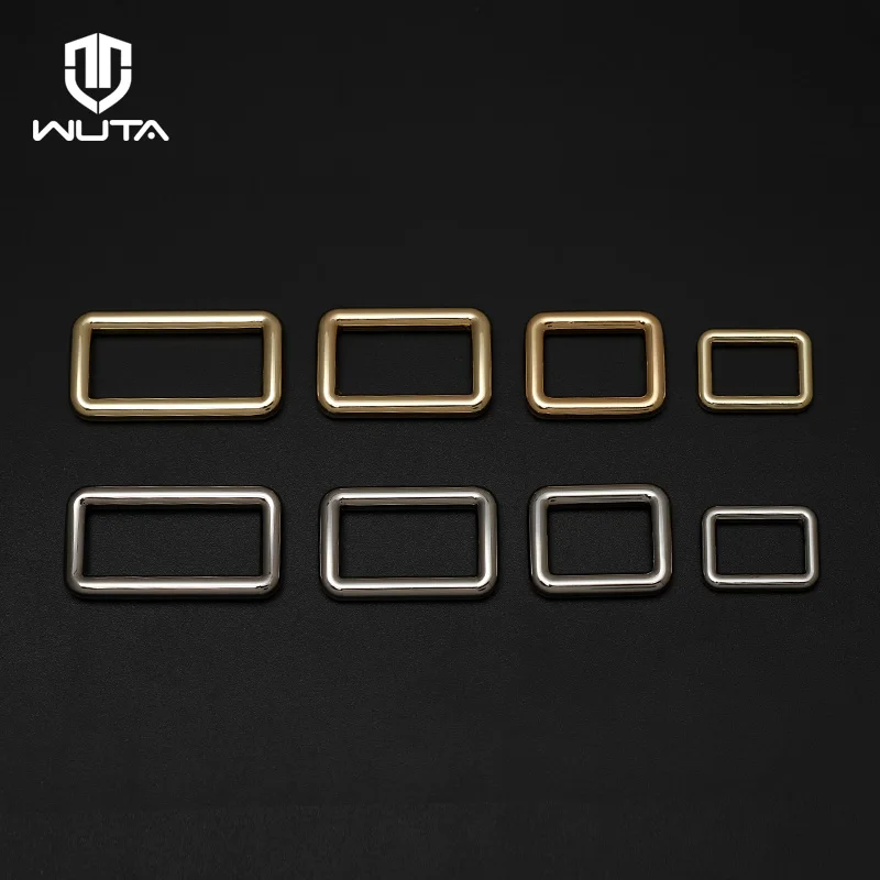 WUTA  NEW 10pcs Thick Metal Strong Rectangle Square Loop D Ring Buckle Clasp Leather Craft Repair DIY Handbag Belt Accessories