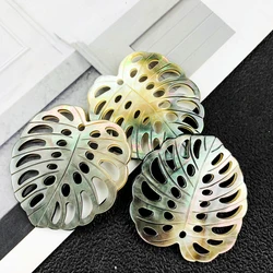 1PC Natural Abalone Shell Charm Pendant Leaf Shell Bead Mother of Pearl DIY Making Earring Necklace Jewelry Findings Accessories