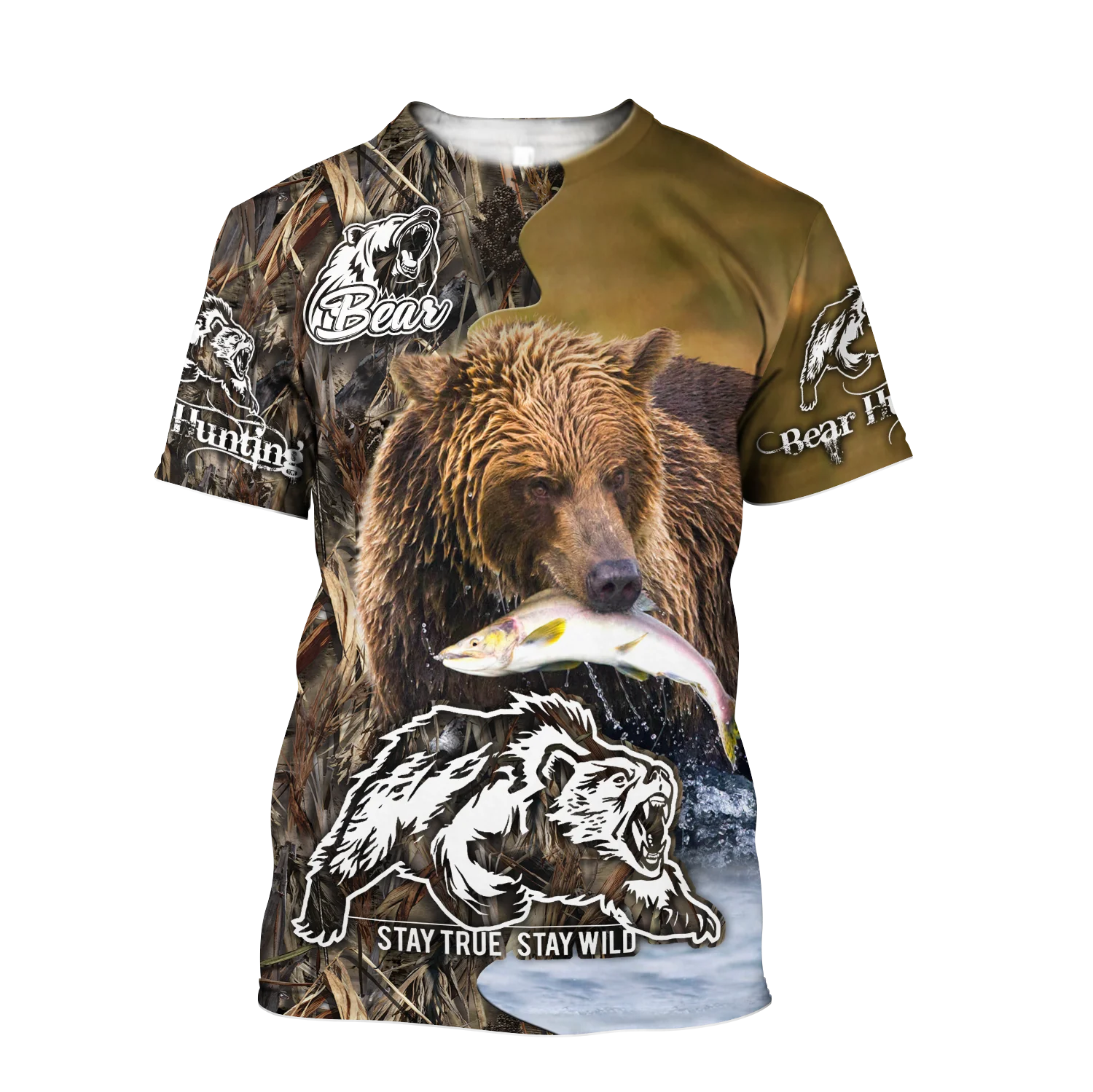 Camiseta Verano Oso 3D Tokio Estilo Urbano Unisex - imagen 2