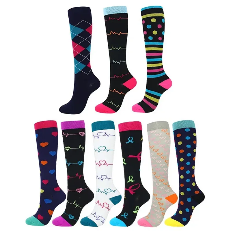 

High Elastic Unisex Compression Stockings Professional Leg Protection Long Stockings For Men and Women Breathable Quick-Dry