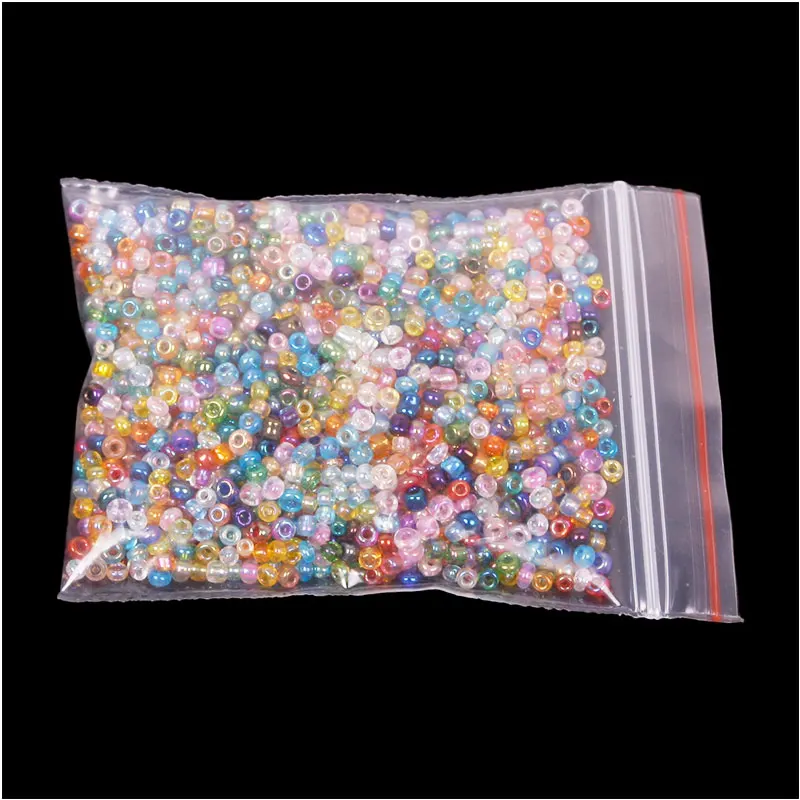 New Brand 2Bags 2400Pcs 2mm Round Fantastic Glass Pearl Bead DIY Craft Fashion Jewelry Accessories Garment Beads Pearls Making