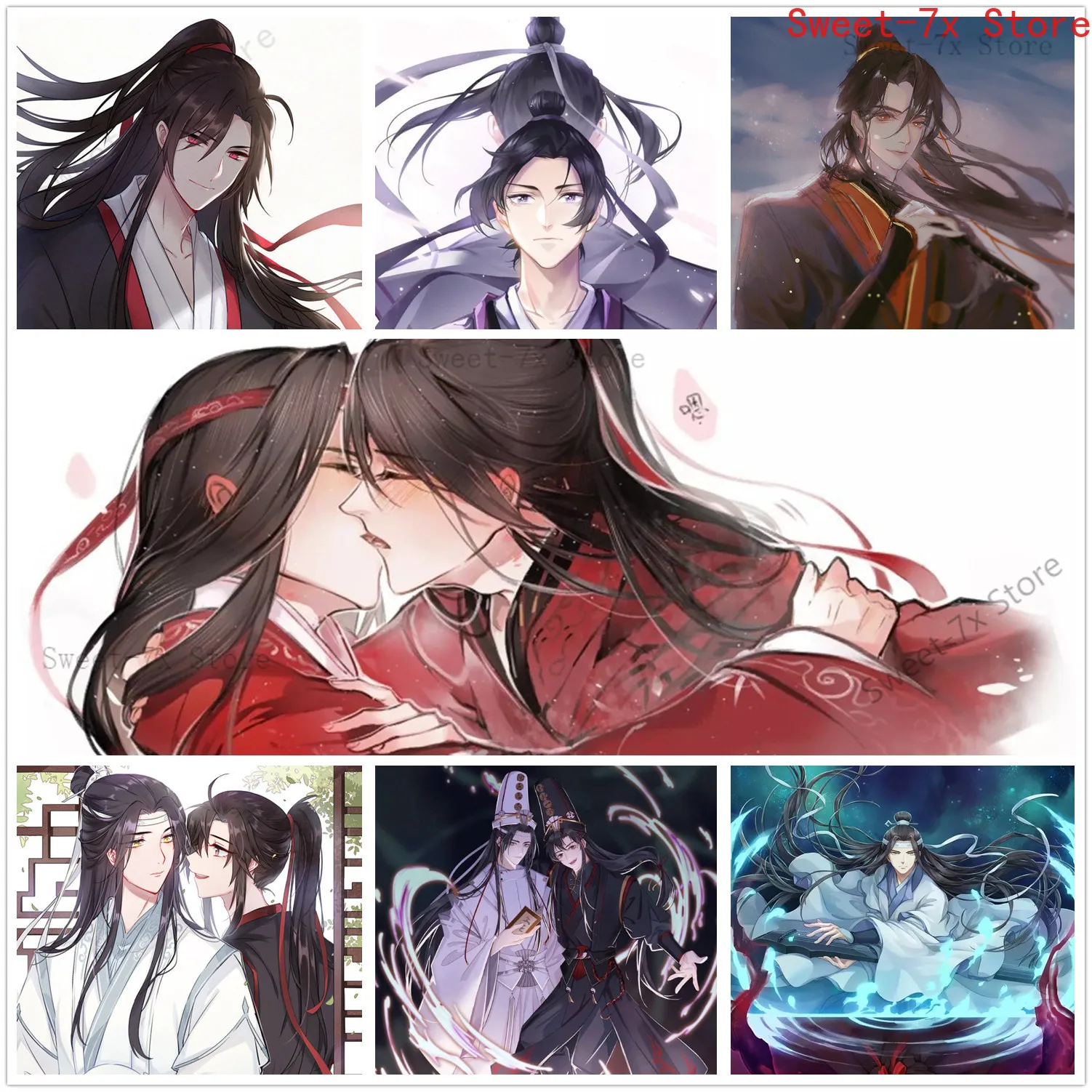 Chen Qingling Anime Mo Dao Zu Shi Canvas Painting Art Nordic Posters and Prints Wall Pictures for Living Room Decor Frameless