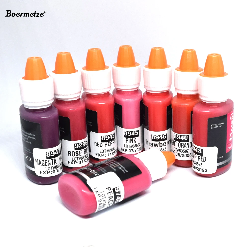 Professional Semi Permanent Makeup Tattoo Ink Pigment for Lips Make up Pigment for Tattoo Machine  Microblading  Paint Color