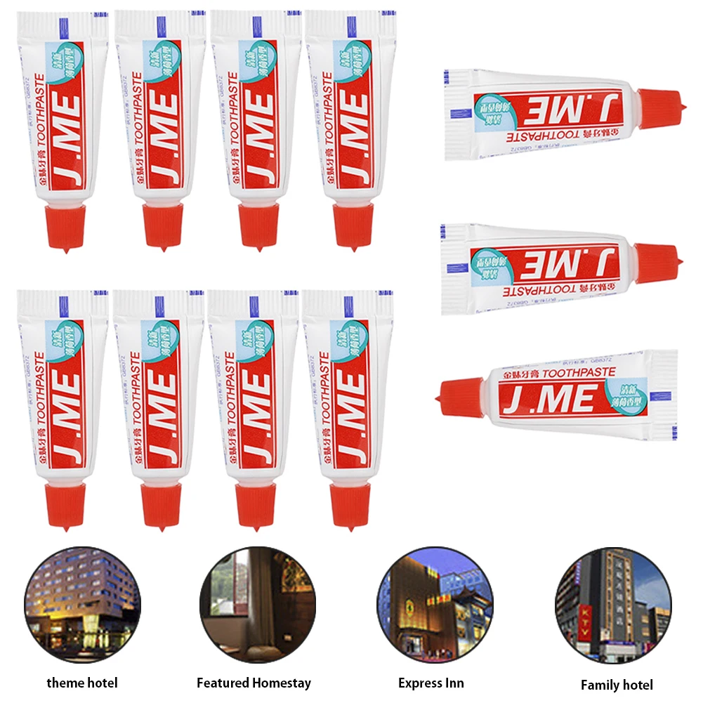 50pcs/lot Disposable 3g Toothpaste Supplies Hotel Convenient Camping Travel Wash Gargle Tool Cleaning Hygiene Oral Care