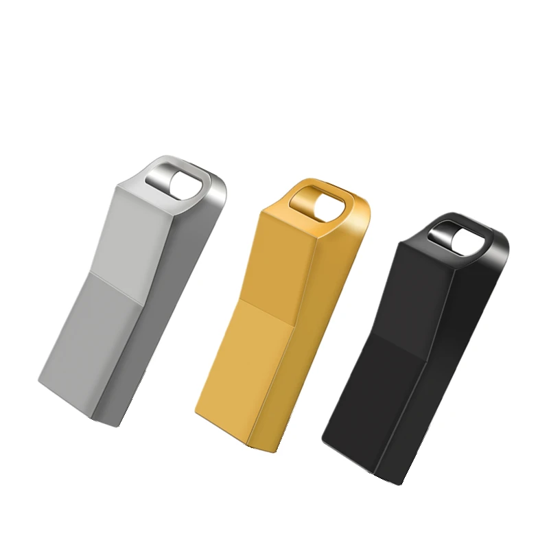 FLASH DRIVE 64GB 32GB 16GB 8GB 128GB pen drive pendrive waterproof metal u disk memoria cel usb stick with king chain