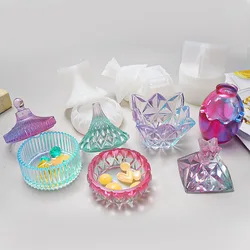 Molde de silicona con forma de yurtas para almacenamiento de Pendet, caja de Decoración de mesa, con forma de gota de cristal, para dulces, DIY