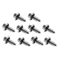 Tuerca de drenaje de aceite de motor magnética, tapón de sumidero, protección de aceite de motor M12 × 1,75, compatible con General Motors 11562588 653096, 10 unids/set por juego