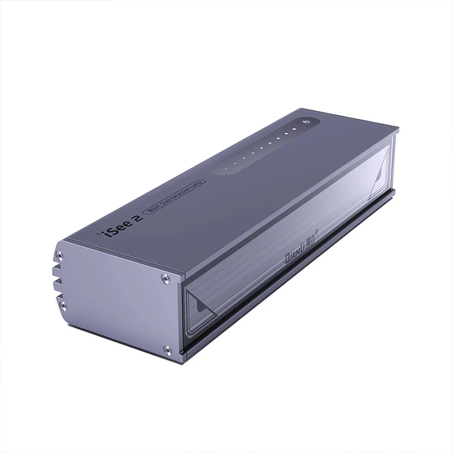 Qianli isee المهنية LED كشف الغبار مصباح بصمة خدش المراقب ضوء ل شاشة LCD الغبار اختبار الأخضر UV علاج مصباح