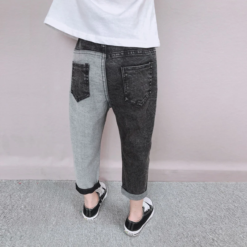 DIIMUU Autumn Boys Girls Jeans Kids Slim Denim Pants Baby Long Pants Children Casual Long Trousers 2 3 4 5 6 7 8 9 10 11 Years