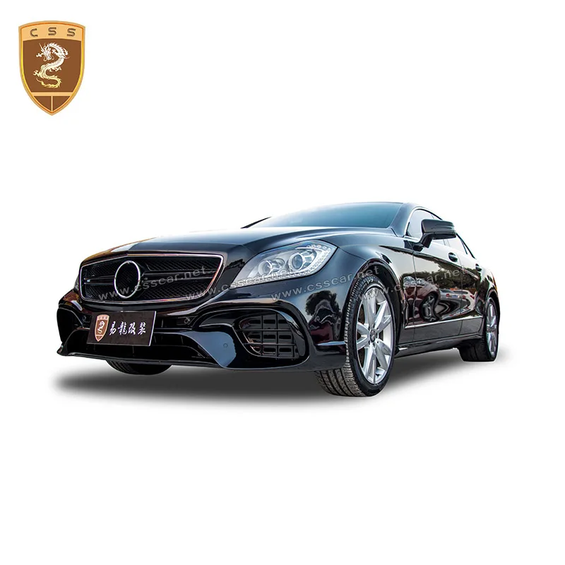 CSSCAR New Style Car Bumpers For BENZ CLS Class C218 2010-2017 Modified CLS65 No Painted Fiberglass Cls65 Front Bumper Kits