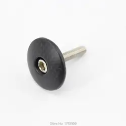 New Road Mountain bike matt 3K full carbon fibre bicycle stem cover carbon bike headsets carbon top caps with bolts parts