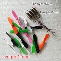 3.7V 615 Coreless Motor 42mm Propeller Blade for S9 S9W S9HW Mini Foldable RC Drone Quadcopter Pocket Drone 901S 901H 901HS