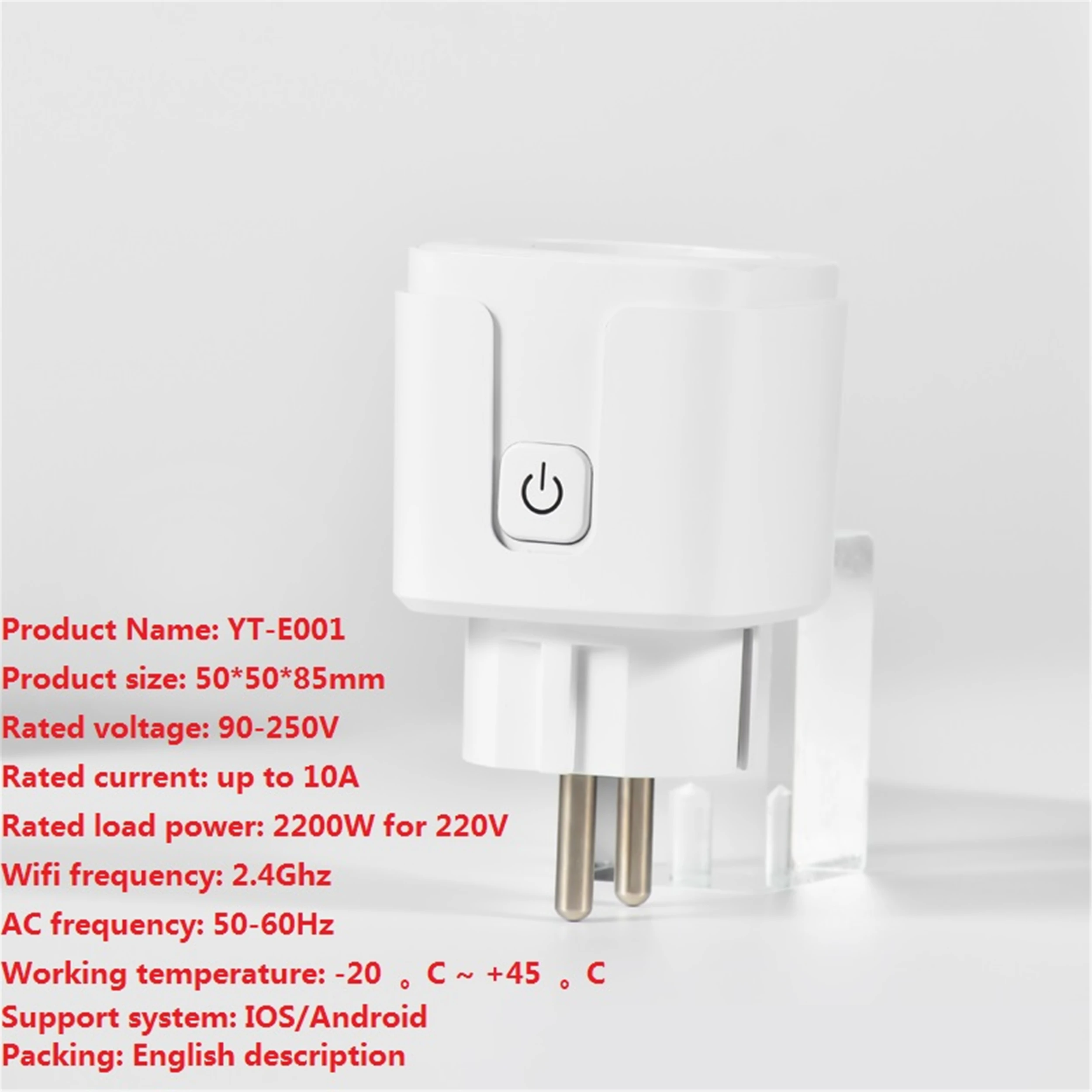 SZDOIT 1/2/4pcs EU Wifi Smart Plug Adapter Smart Life Socket Switch Work With Alexa/ Google Assistant/ IFTTT For Voice Control