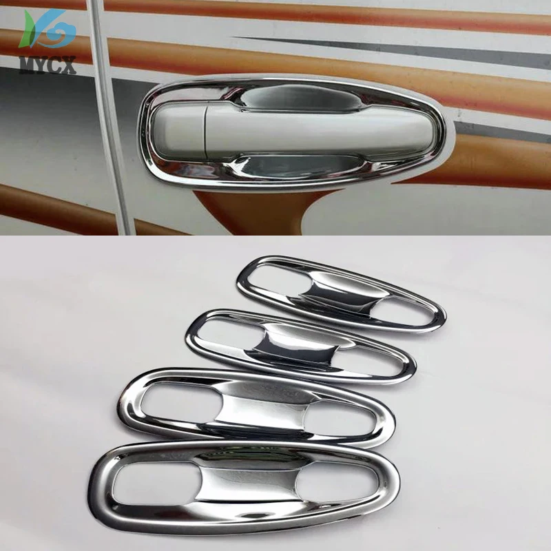 For Toyota Land Cruiser Prado FJ150 2010-2020 8Pcs Car The Door Handle Bowl Covers ABS Chrome Accessories Stickers Car Styling