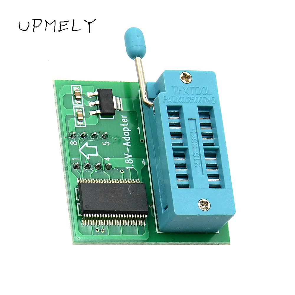 Genuine Upmely 1.8V Adapter for Motherboard SPI Flash SOP8 DIP8 W25 MX25 Use on Programmers TL866II EZP2019 Test Product