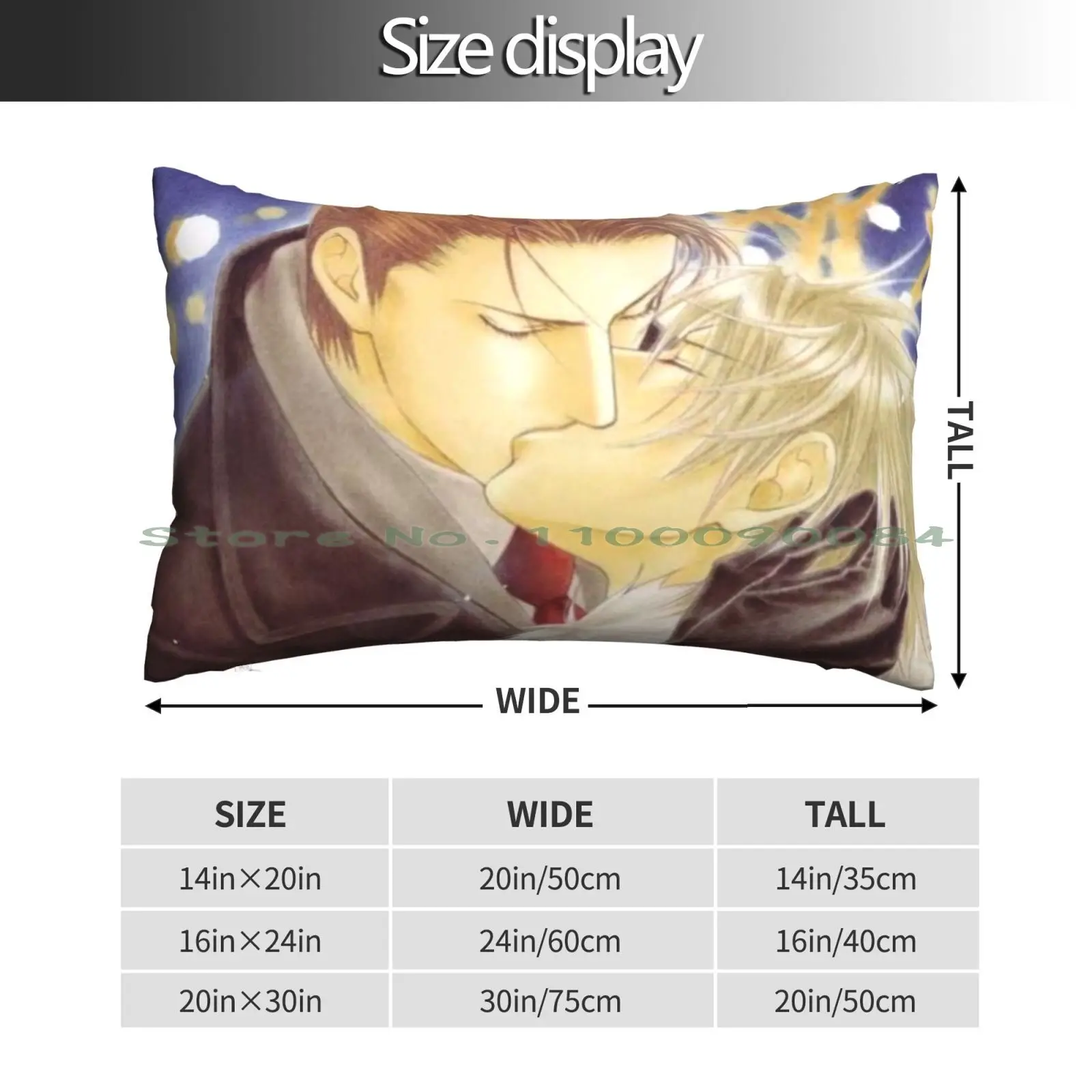 Yaoi Couple Pillow Case 20x30 50*75 Sofa Bedroom Music Cassette Old Timer Fun Retro Mix Tape 80s 90s Walkman Long Rectangle