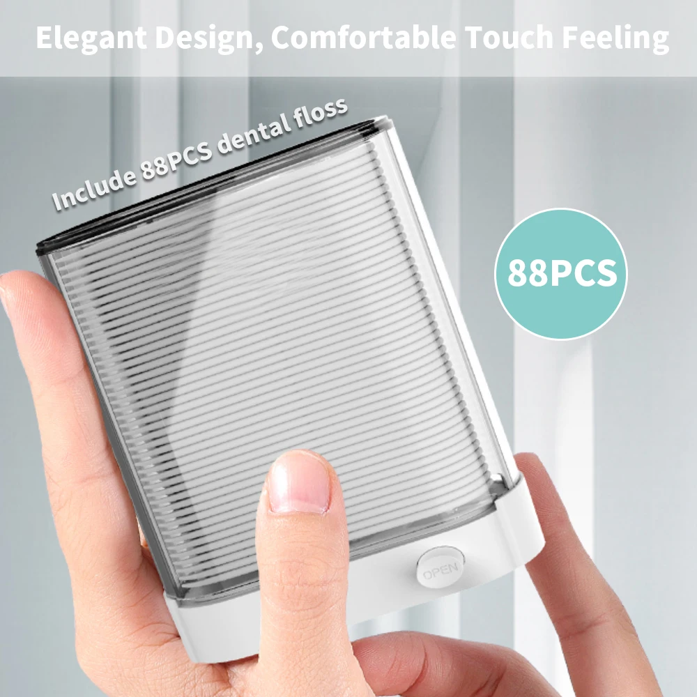 Tự Động-Có Hộp Chỉ Nha Khoa Kèm 80 Chiếc Răng Miệng Chuyên Nghiệp Sạch Flossers Tự Động Và Tự Động Hộp Cho Nhà Và Đi Du Lịch sử Dụng