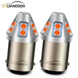 RUIANDSION 10-60V BA15D 1142 BAZ15D P21/4W 1156 BA15S P21W BAU15S PY21W T20 7440 21/5W LED Turm Signal Light Brake Lamp 2600Lm