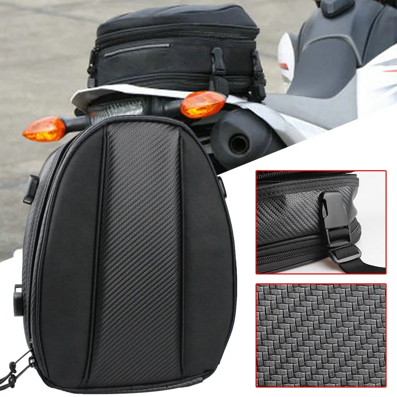 二輪車用バックシートキットスクーター用トラベルバッグスポーツバッグリアバッグポケット付き新品