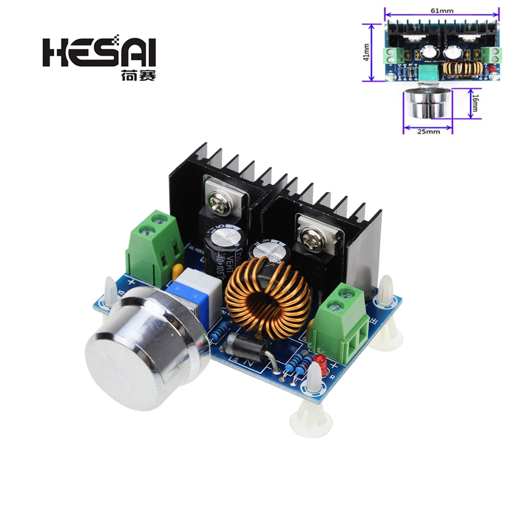 PWM Adjustable 4-40V To 1.25-36V Step-Down Board Module Max 8A 200W DC-DC Step Down Buck Converter Power Supply XL4016