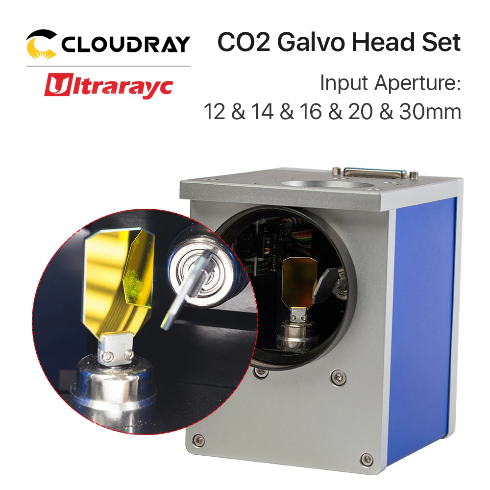 Imagem -06 - Ultrarayc Co2 Galvo Head Grupo Abertura de Entrada 10.6um 12 mm 14 mm 16 mm 20 mm 30 mm para Marcação a Laser Co2 Cooper Scanning System