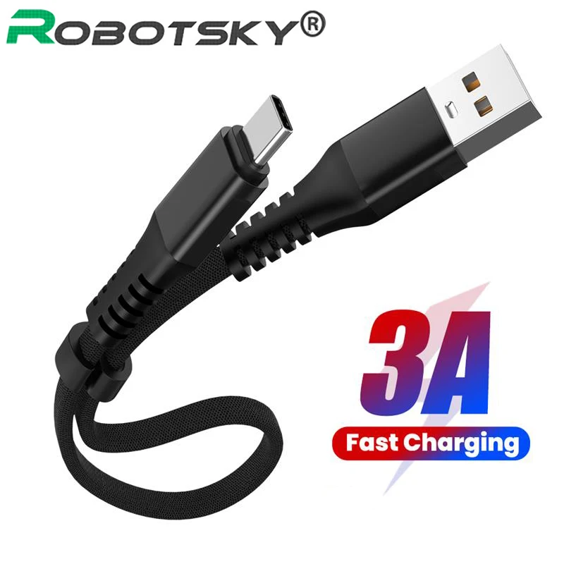 3A USB Type C Cable Micro USB Fast Charging Mobile Phone Android Charger Type-C Data Cord For Samsung S20 Huawei P40 Xiaomi