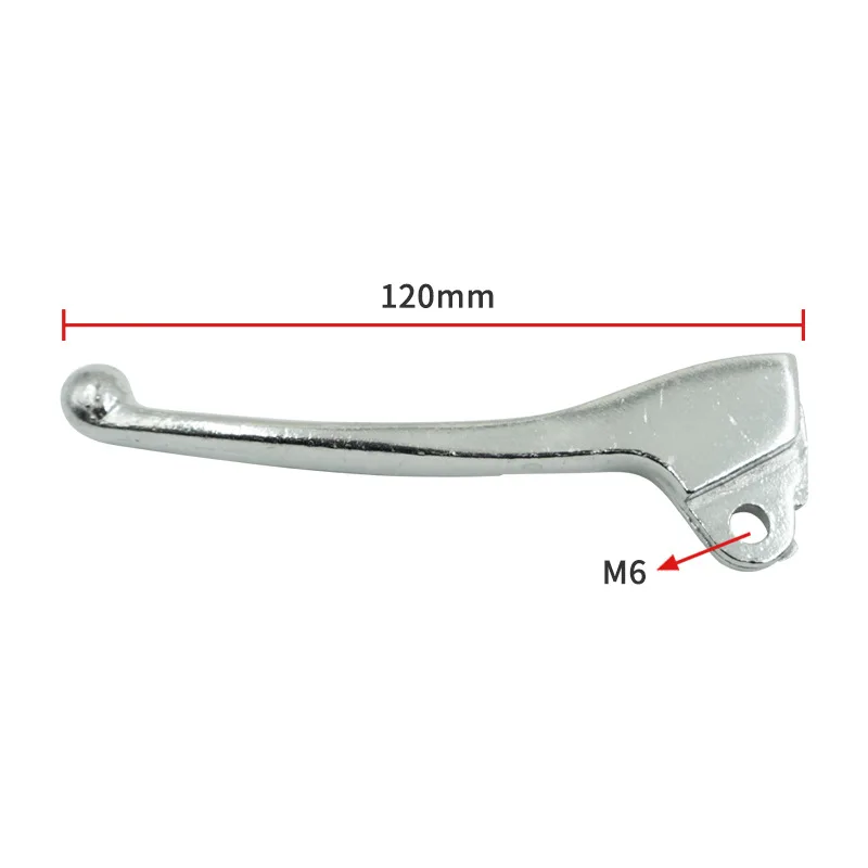 Motorcycle Silver Left Right Hand Brake Levers For JOG50 QS110 50QT-5 Moped Scooter